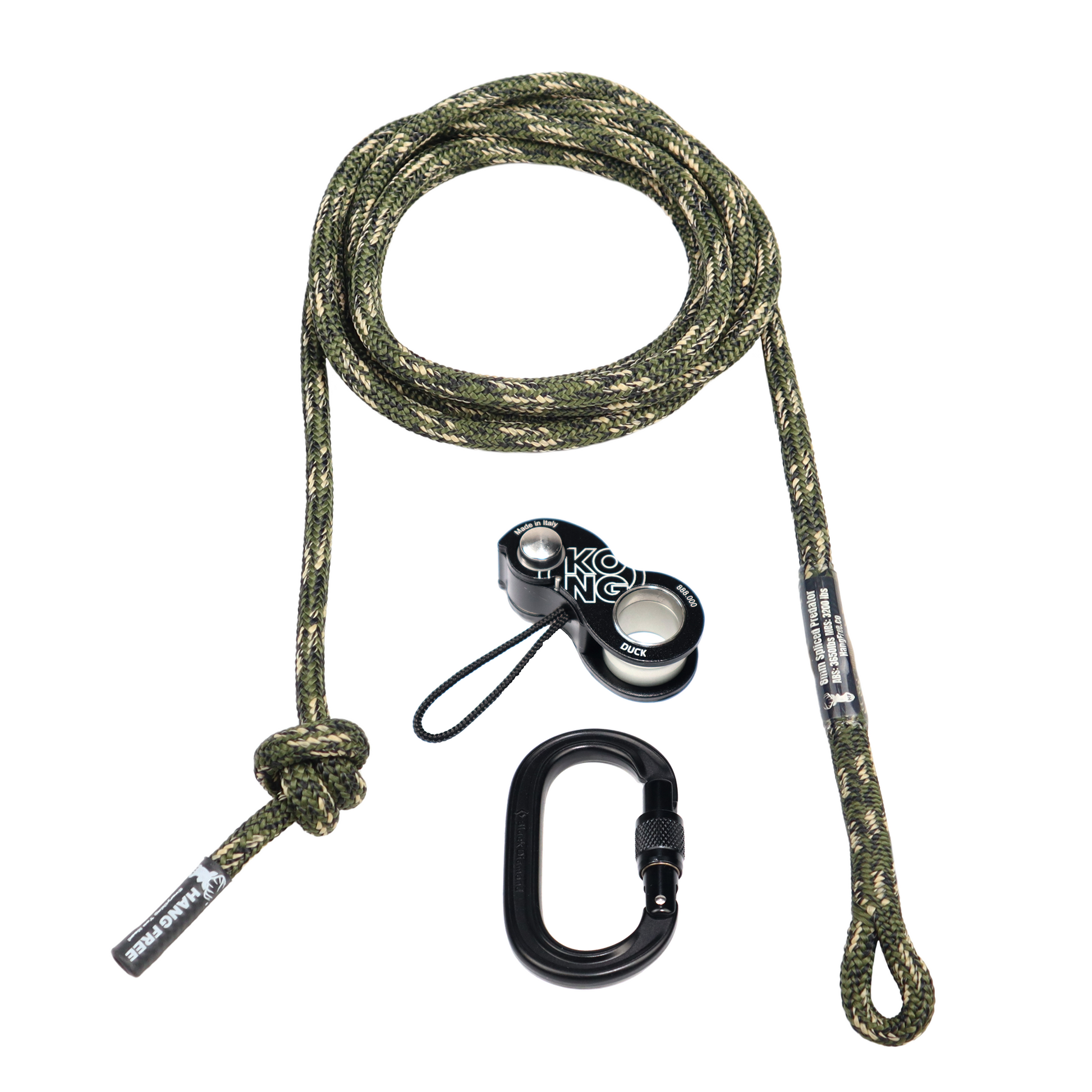 Spliced Deluxe Lineman's Belt in Predator Camo with Carabiner