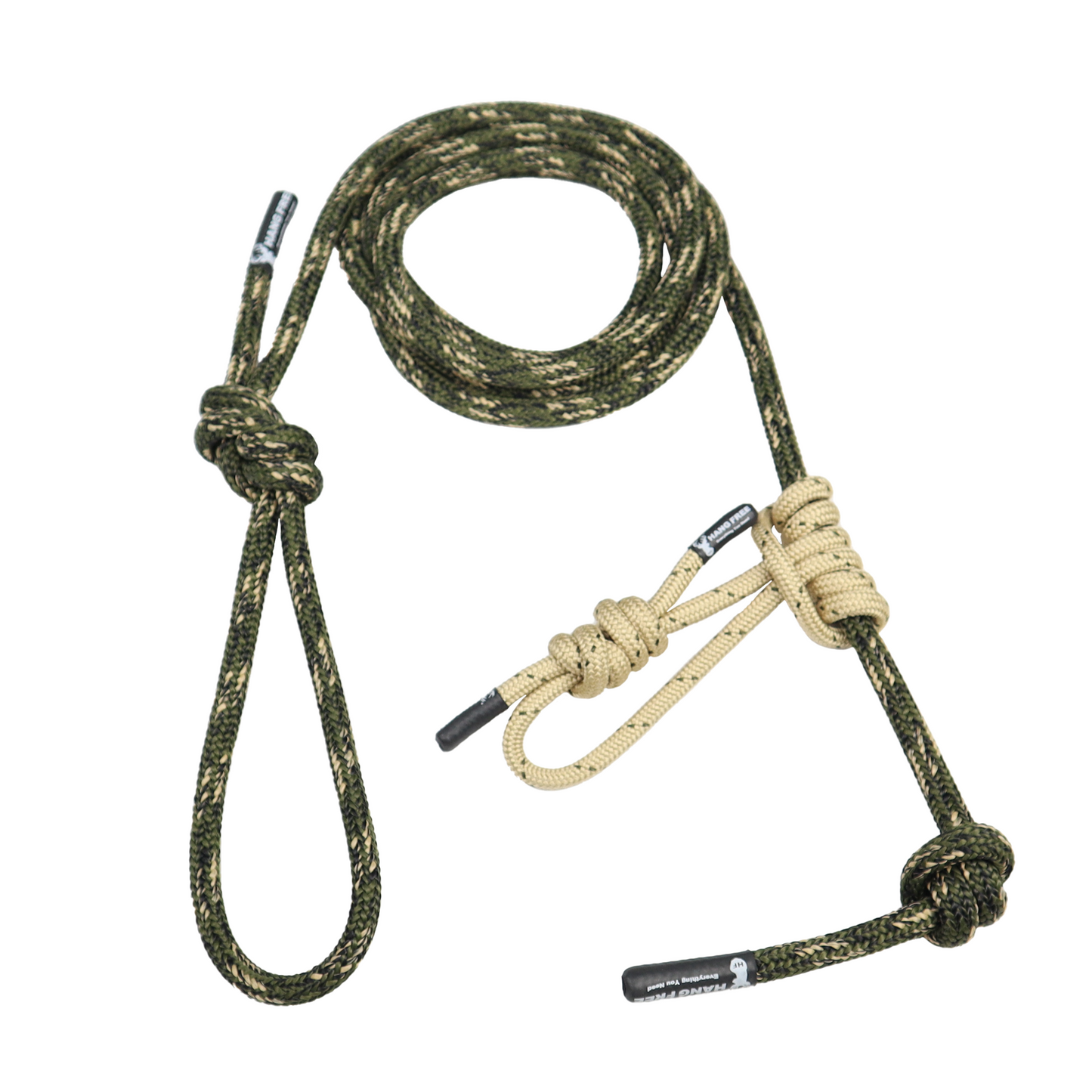 Tied 8mm Predator Tether in Predator Camo