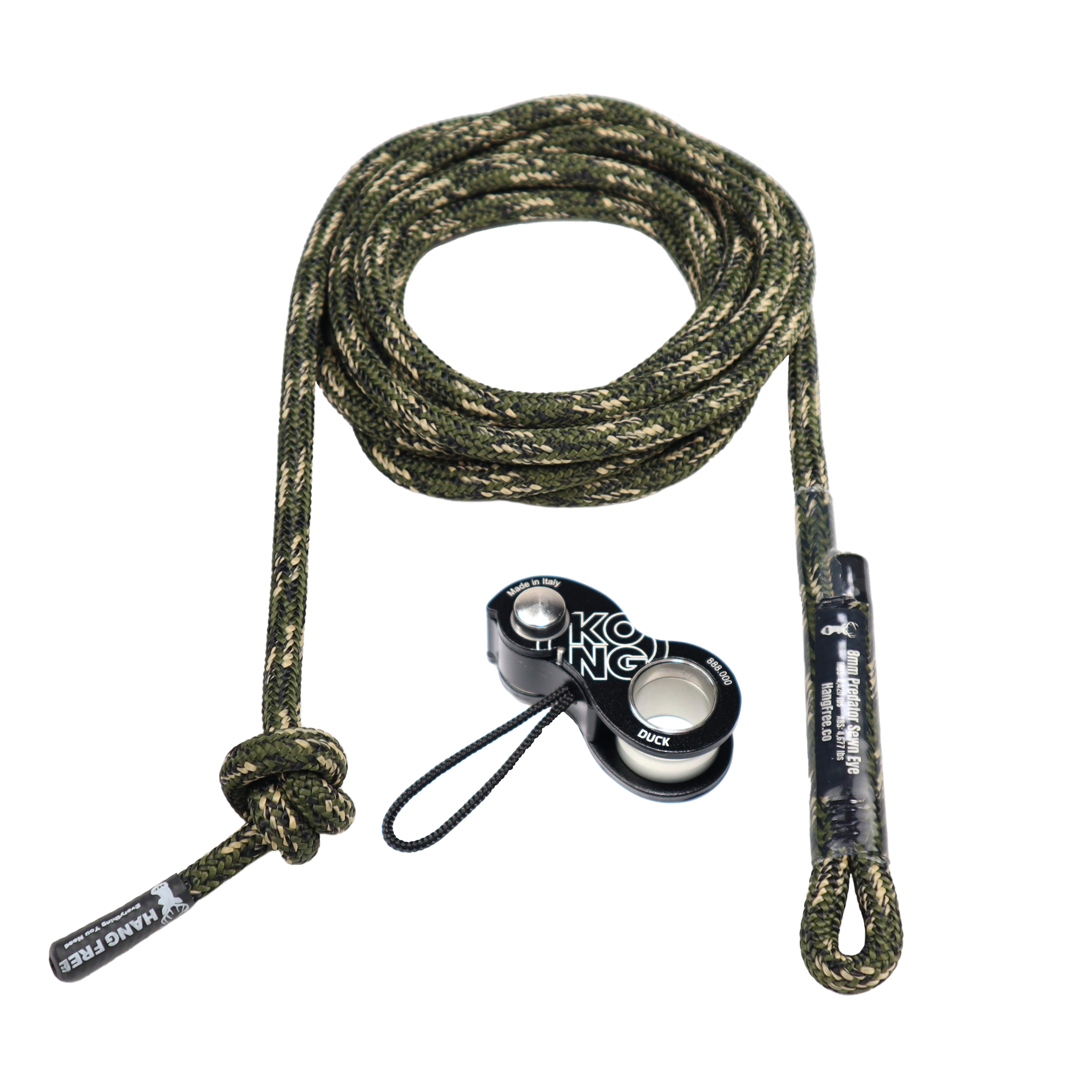 8mm Predator™ Deluxe Sewn Tree Tether & Lineman's Belt – Hang Free™
