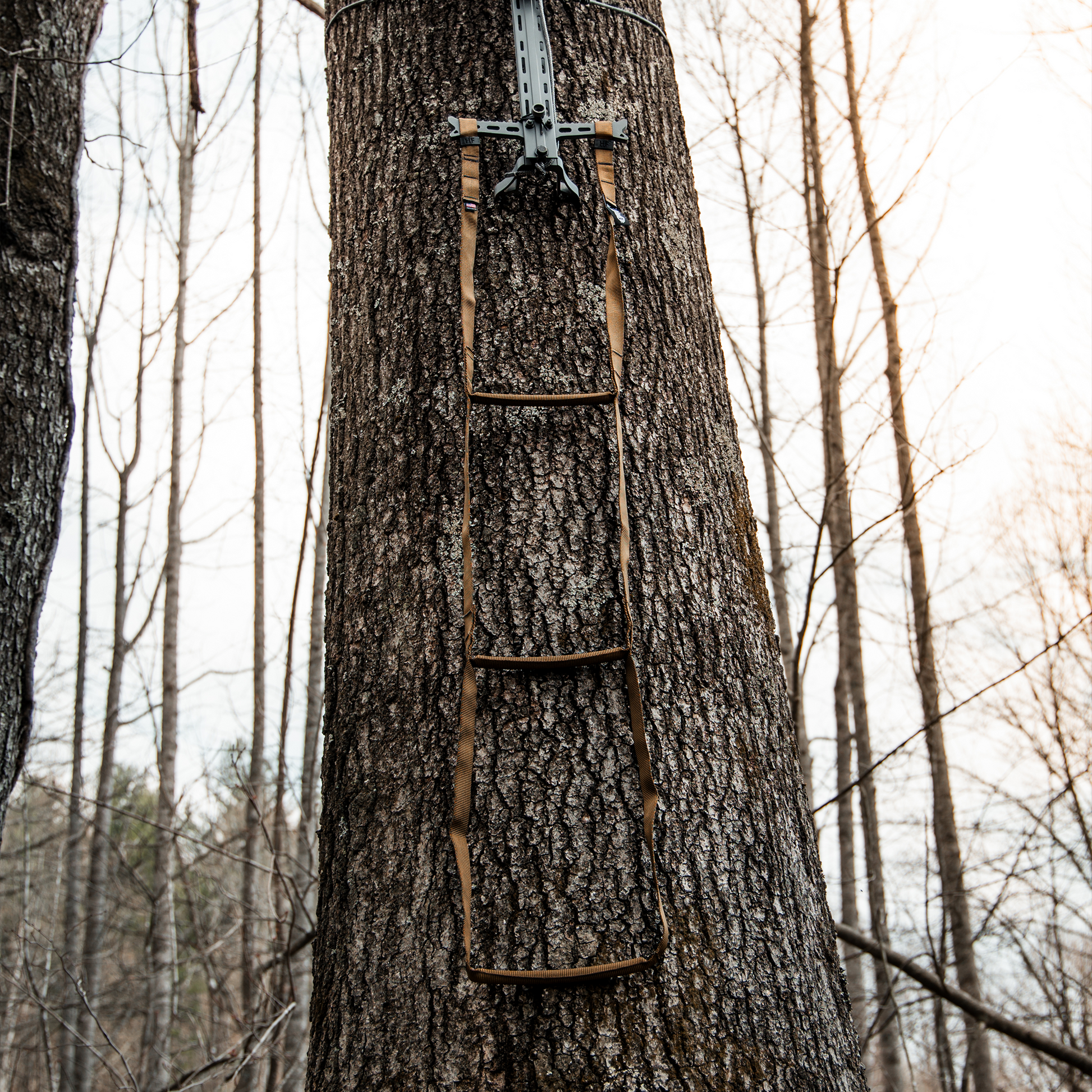 Triple Step Sewn Climbing Stick Aider In Use