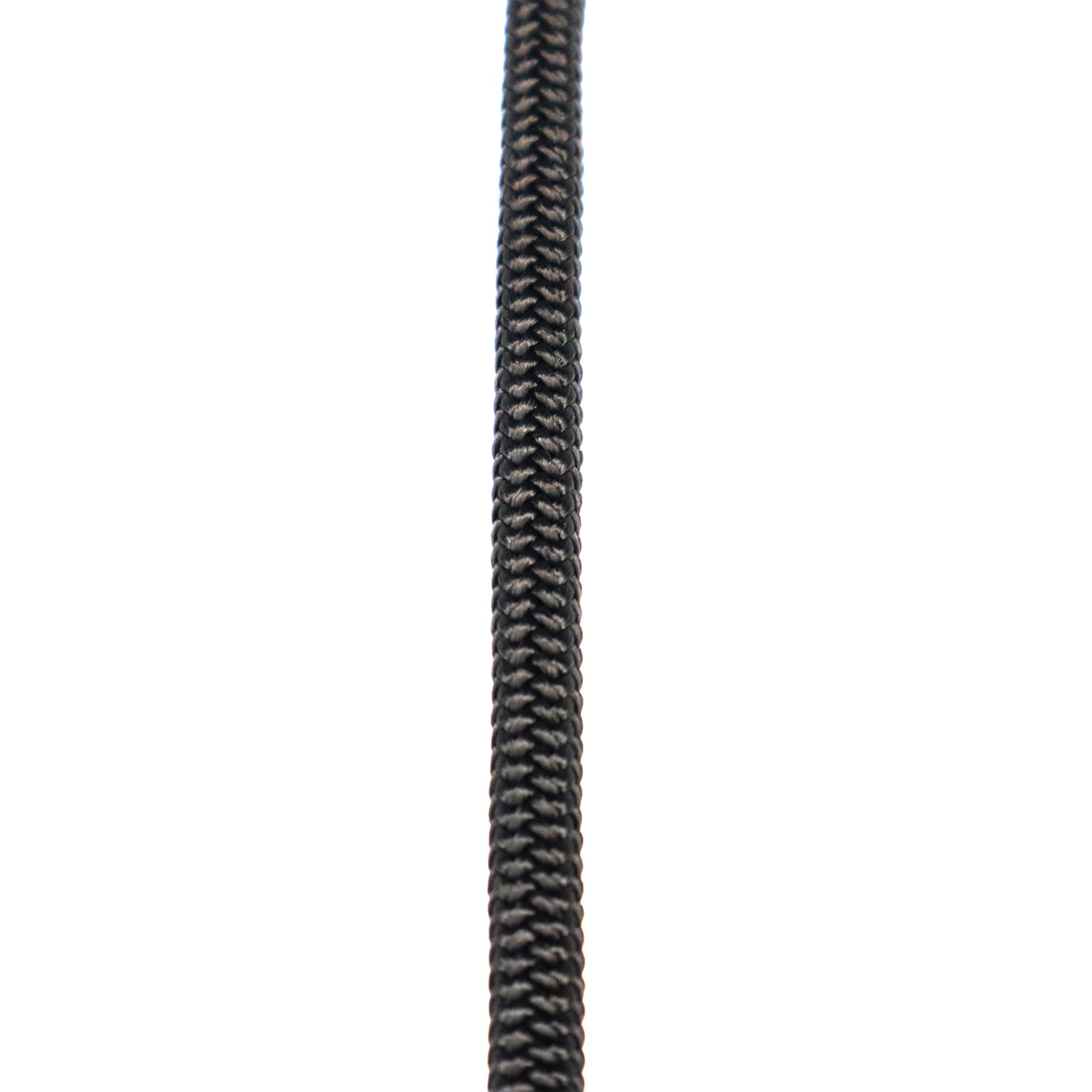 6mm Black Sterling Accessory Cord Close Up