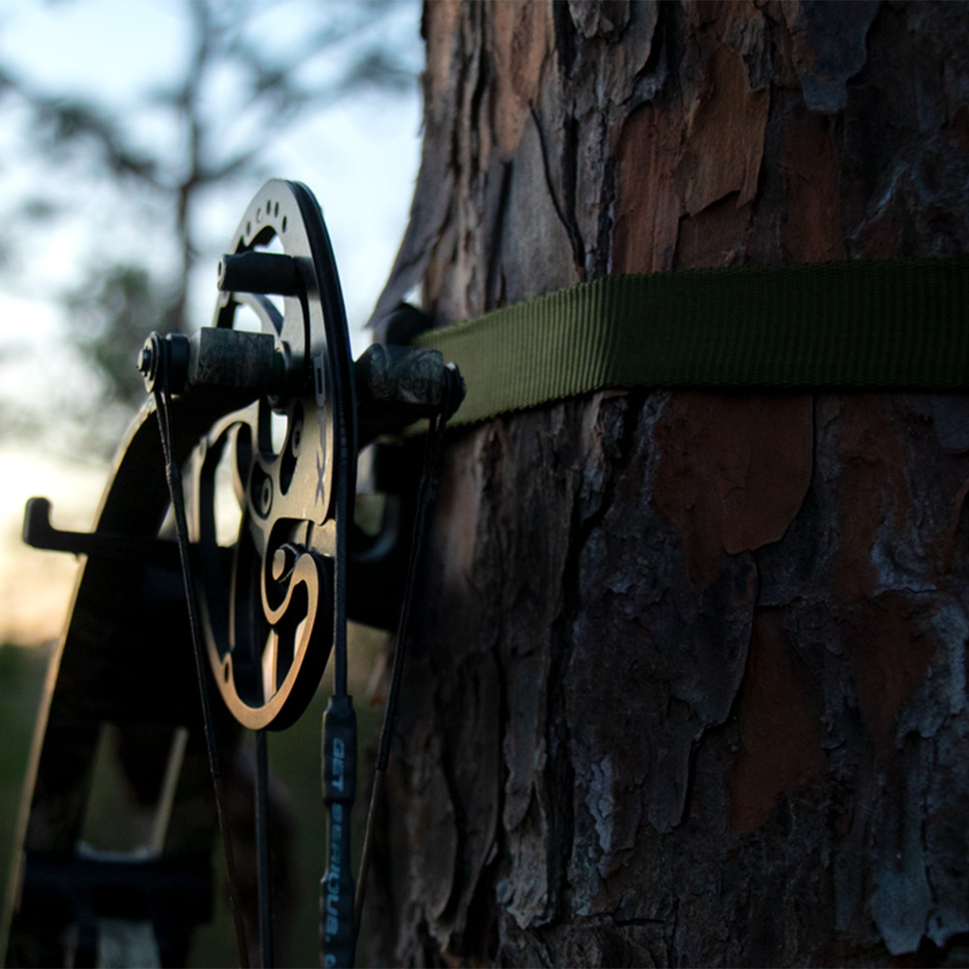 3D Printed Bow/Gear Hanger Kit in use