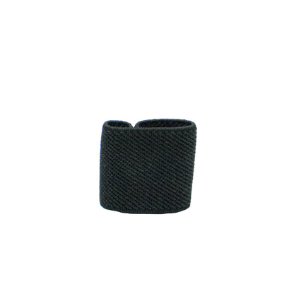 1" Black Elastic Belt Keepers